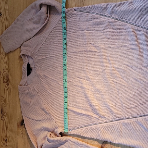 RACHEL Rachel Roy pink long sweater zipper detail - Picture 5 of 6